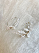 Load image into Gallery viewer, Lilly Bouquet Teardrop Hoop Earring