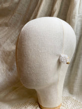Load image into Gallery viewer, White Hydrangea Clip-on Earrings