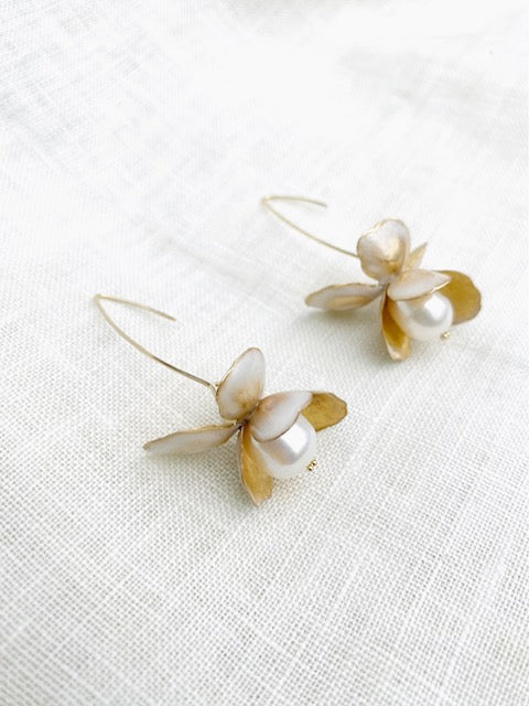 Frosted Petal Earrings