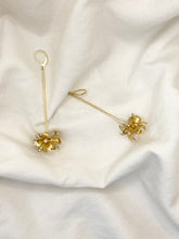 Load image into Gallery viewer, Iris Bouquet Bar Drop Earrings
